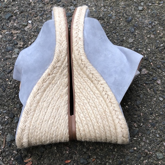 Stuart weitzman suede open toes wedge espadrilles sandals - Picture 5 of 10